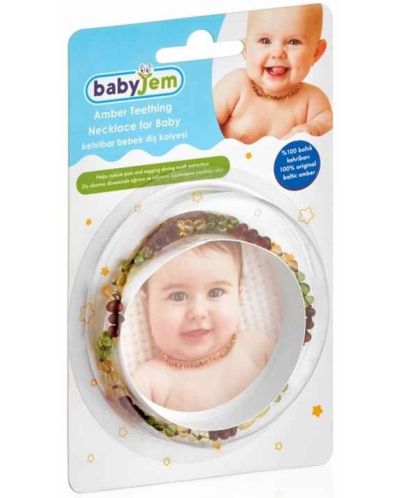 Бебешкото герданче от кехлибар BabyJem - Green  - 4